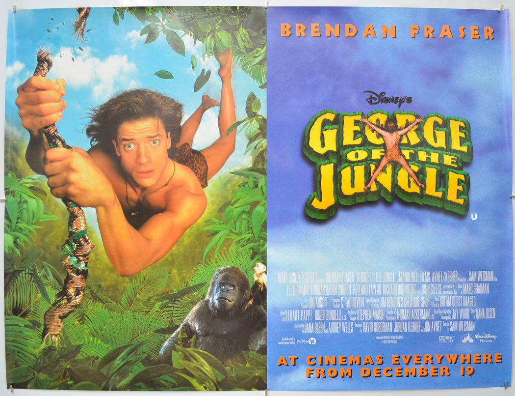 George Of The Jungle Original Quad Poster - Film Poster - Movie Poster