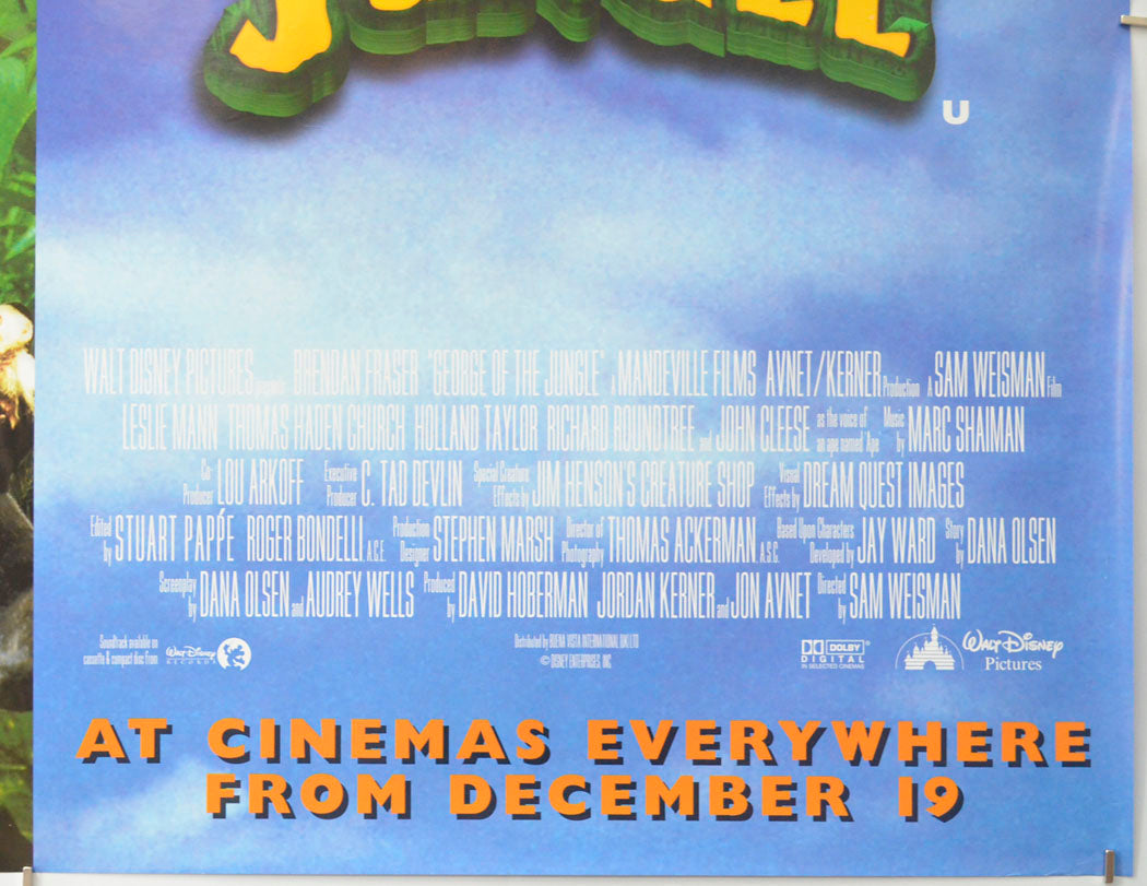 GEORGE OF THE JUNGLE (Bottom Right) Cinema Quad Movie Poster 