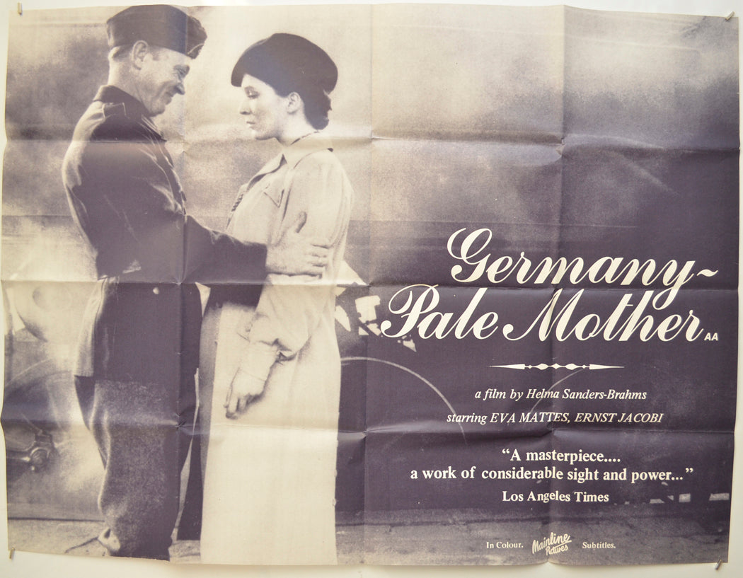 Germany Pale Mother (a.k.a. Deutschland bleiche Mutter) Original Quad Poster - Film Poster - Movie Poster