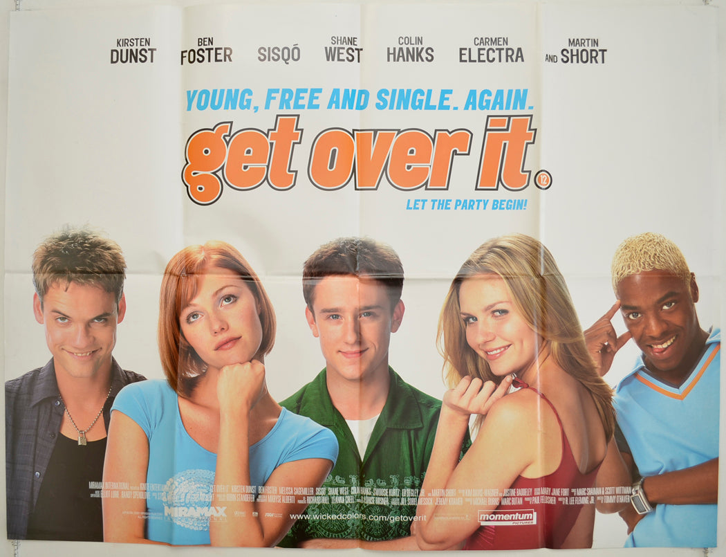 Get Over It   Original Quad Poster - Film Poster - Movie Poster 