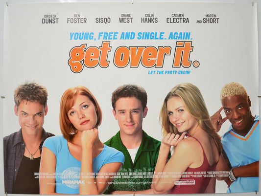 Get Over It - Original Quad Poster - Film Poster - Movie Poster