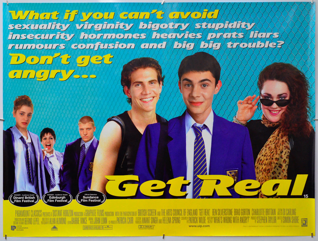 Get Real - Original Quad Poster - Film Poster - Movie Poster
