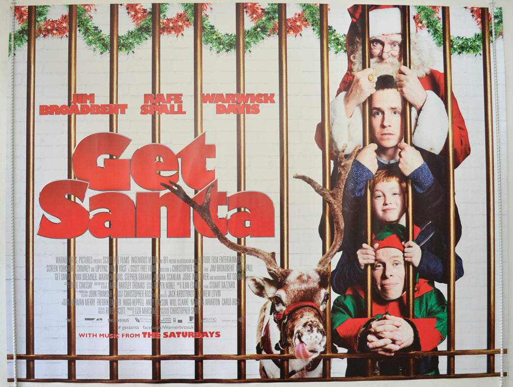 Get Santa   Original Quad Poster - Film Poster - Movie Poster 