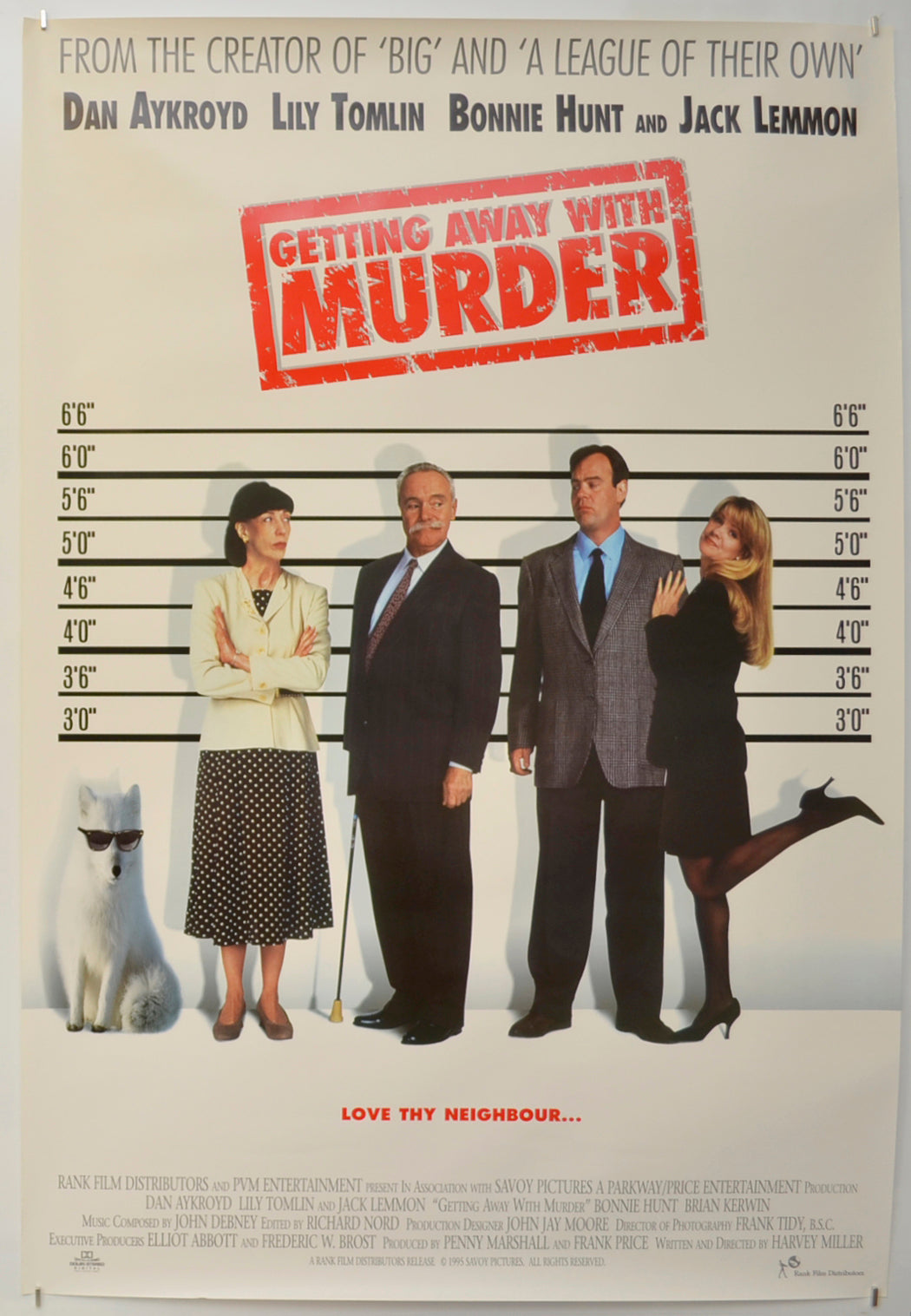 Getting Away With Murder Original One Sheet Poster - Film Poster - Movie Poster  