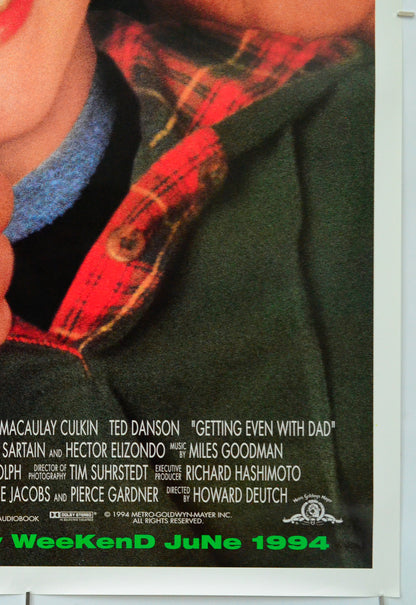 Getting Even With Dad (Bottom Right) Cinema One Sheet Movie Poster 