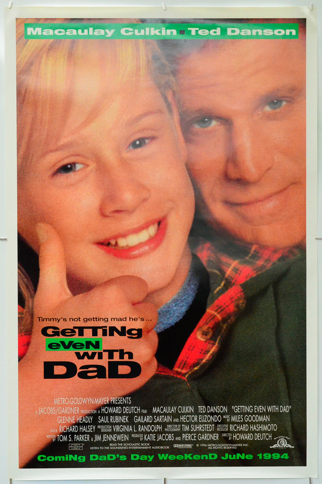 Getting Even With Dad - Original One Sheet Poster - Film Poster - Movie Poster 