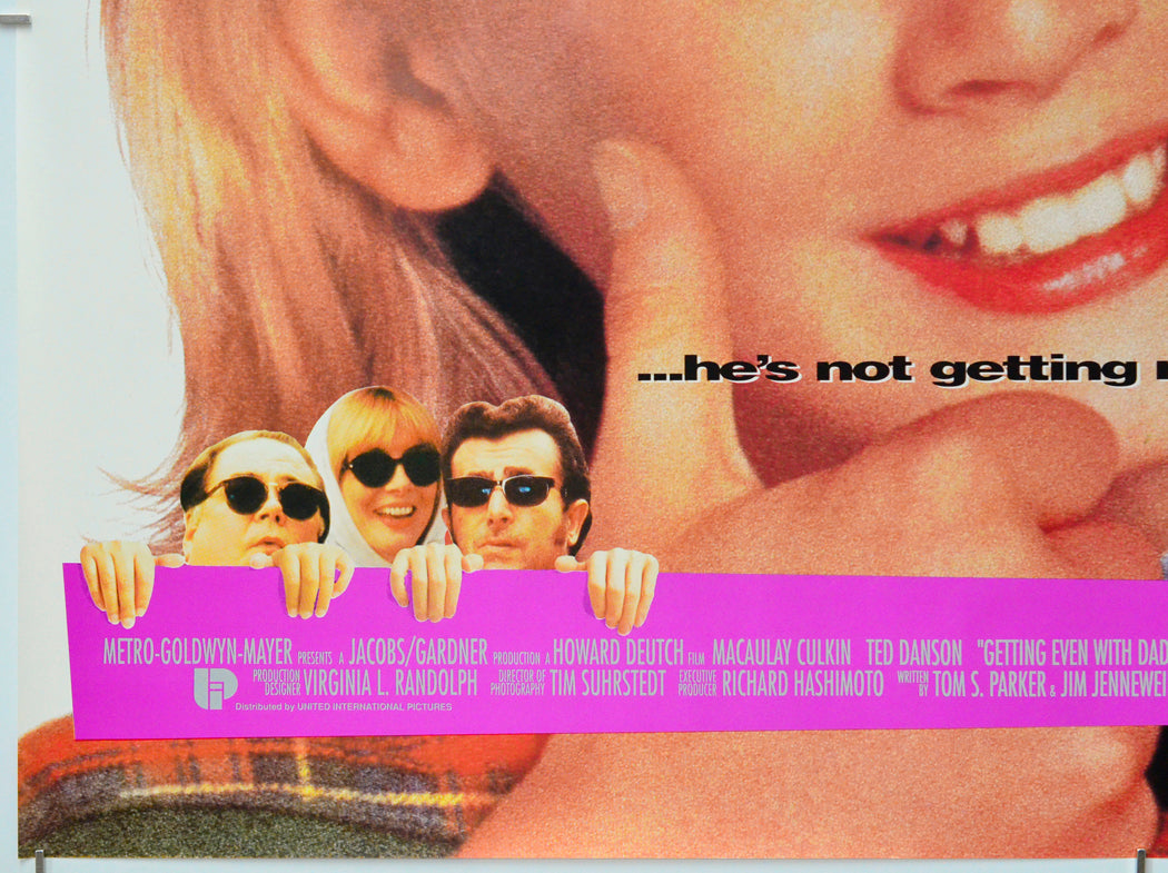 “Getting Even With Dad” Original Quad Poster - Film Poster - Movie Pos ...
