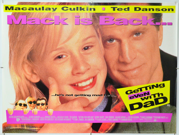 “Getting Even With Dad” Original Quad Poster - Film Poster - Movie Pos ...