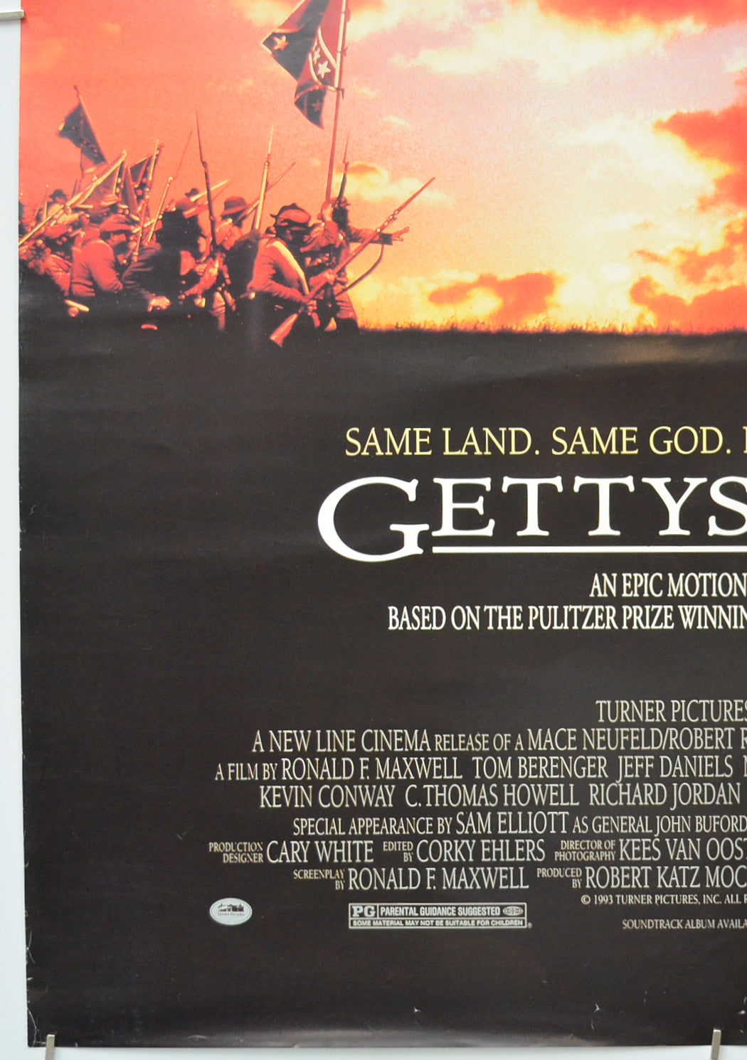 GETTYSBURG (Bottom Left) Cinema One Sheet Movie Poster 