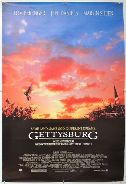 Gettysburg Original One Sheet Poster - Film Poster - Movie Poster