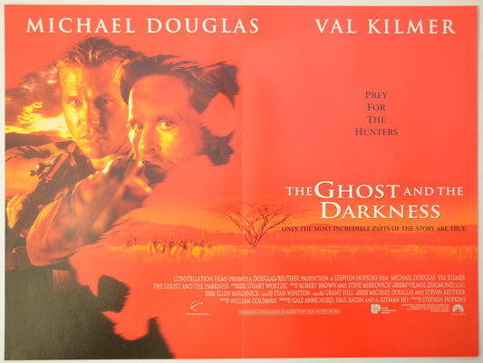 The Ghost And The Darkness Original Mini Quad Poster - Film Poster - Movie Poster