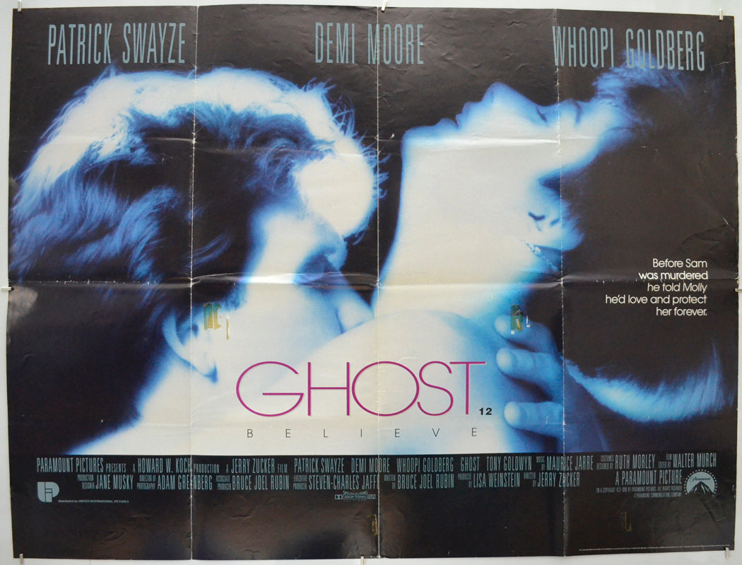 Ghost Original Quad Poster - Film Poster - Movie Poster