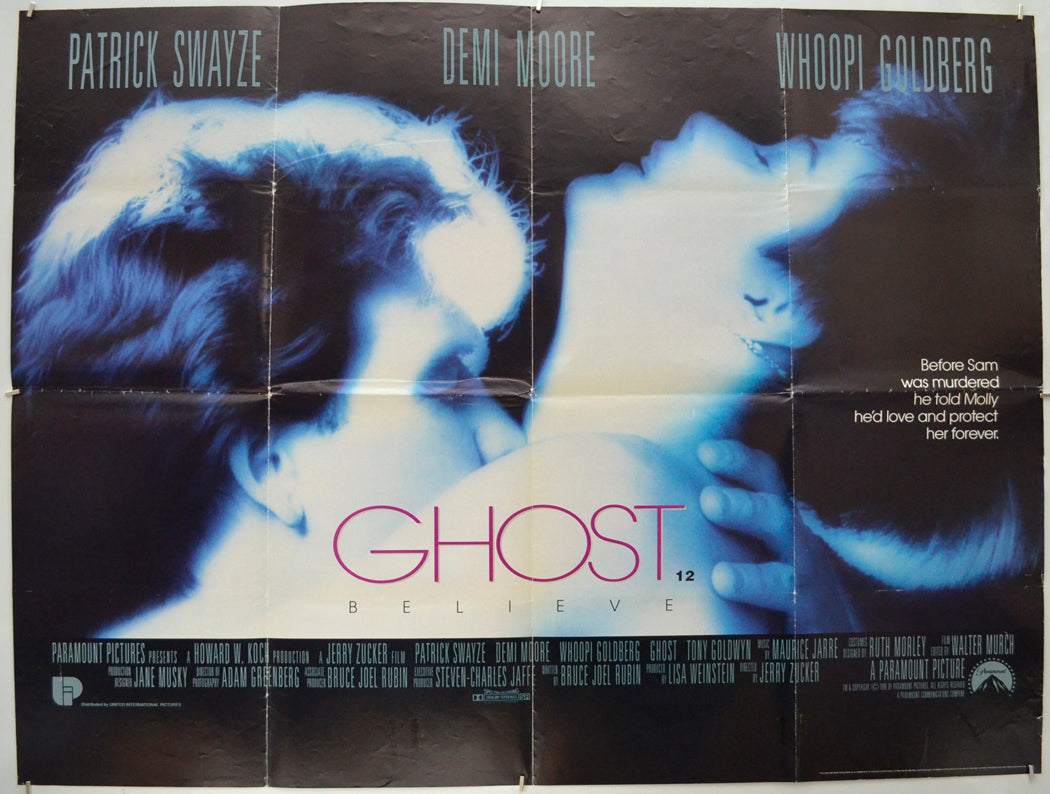 Ghost Original Quad Poster - Film Poster - Movie Poster