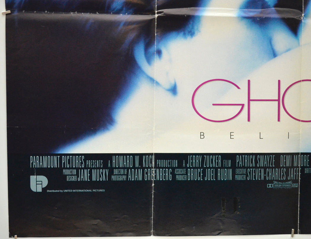 GHOST (Bottom Left) Cinema Quad Movie Poster 