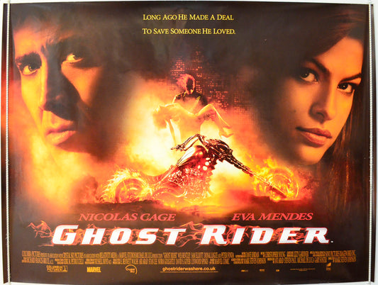 Ghost Rider Original British Quad Poster - Film Poster - Movie Poster 