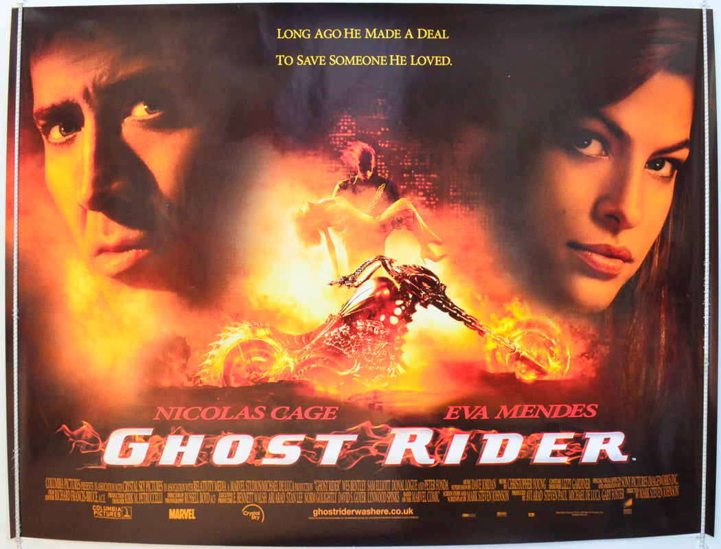 Ghost Rider Original British Quad Poster - Film Poster - Movie Poster 