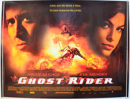 Ghost Rider Original British Quad Poster - Film Poster - Movie Poster 