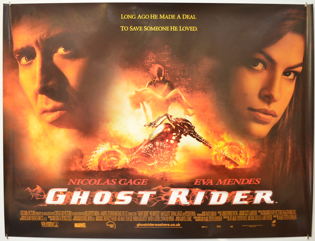 Ghost Rider Original Quad Poster - Film Poster - Movie Poster  