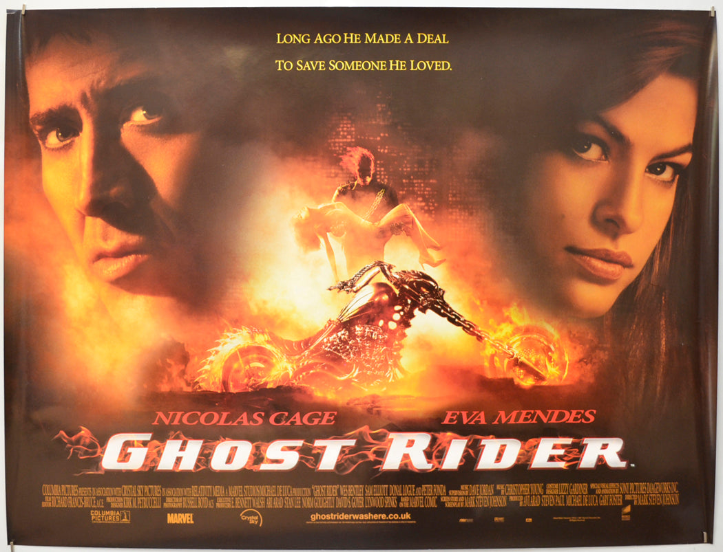 Ghost Rider Original Quad Poster - Film Poster - Movie Poster  