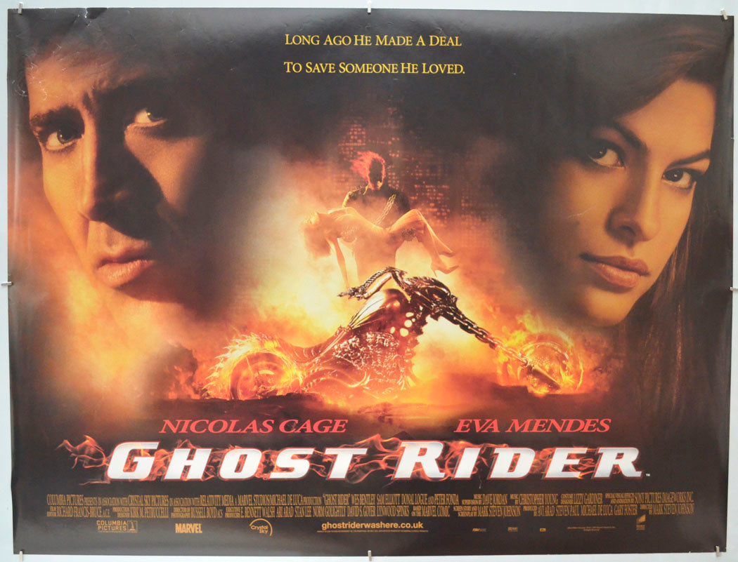 Ghost Rider  Original Quad Poster - Film Poster - Movie Poster