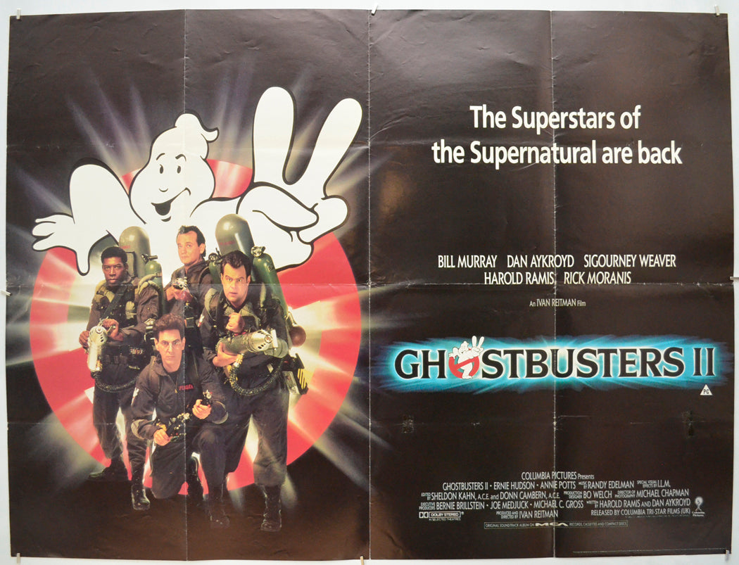 Ghostbusters II Original Quad Poster - Film Poster - Movie Poster