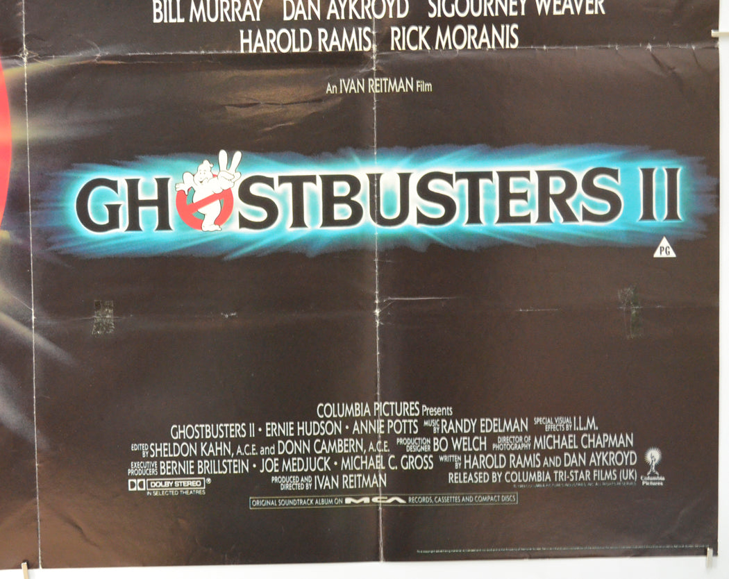 GHOSTBUSTERS II (Bottom Right) Cinema Quad Movie Poster 