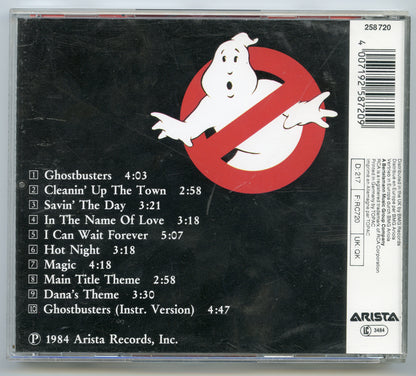 GHOSTBUSTERS Original CD Soundtrack (back) 