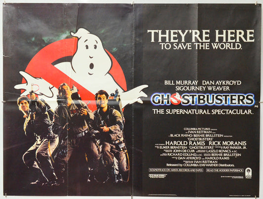 Ghostbusters - Original Quad Poster - Film Poster - Movie Poster