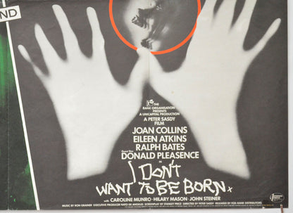 THE GHOUL / I DON’T WANT TO BE BORN (Bottom Right) Cinema Quad Movie Poster 