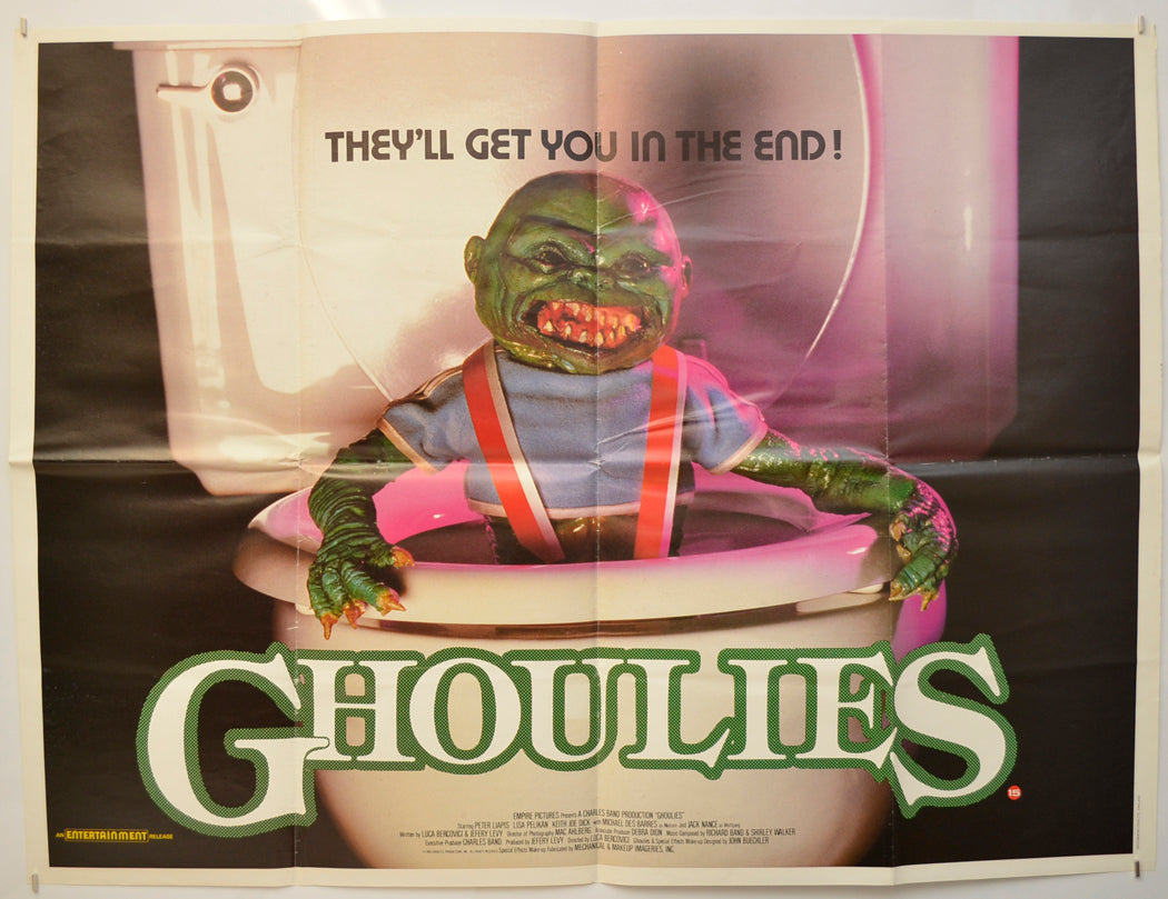 Ghoulies  Original Quad Poster - Film Poster - Movie Poster