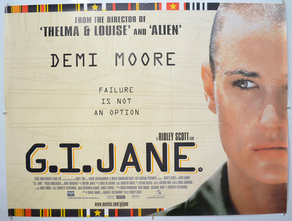 G.I. Jane Original Quad Poster - Film Poster - Movie Poster