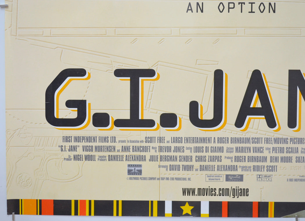 G.I. JANE (Bottom Left) Cinema Quad Movie Poster 