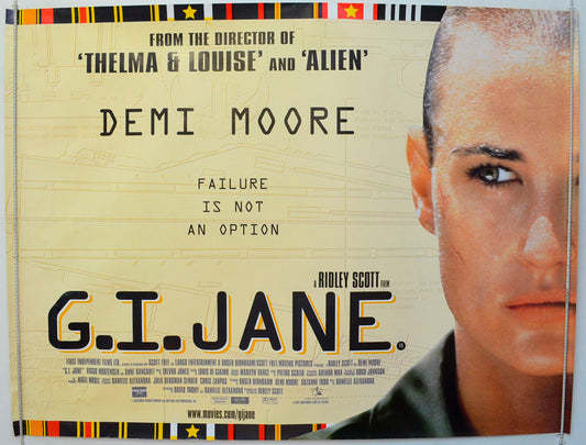 G.I. Jane Original British Quad Poster - Film Poster - Movie Poster 