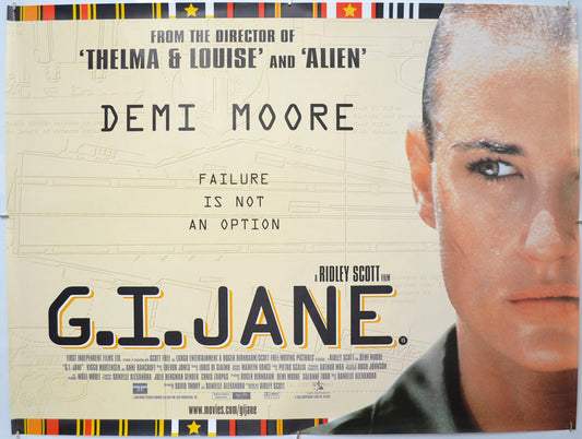 G.I. Jane Original Quad Poster - Film Poster - Movie Poster