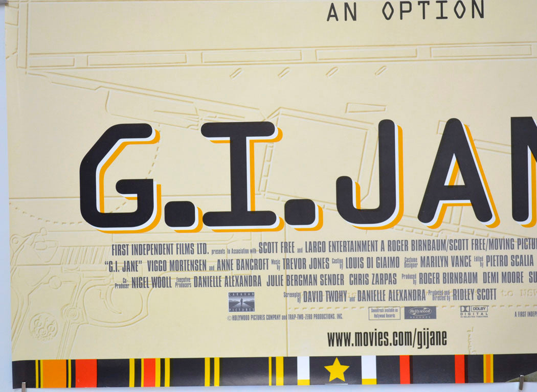 G.I. JANE (Bottom Left) Cinema Quad Movie Poster 