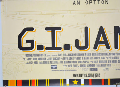 G.I. JANE (Bottom Left) Cinema Quad Movie Poster 