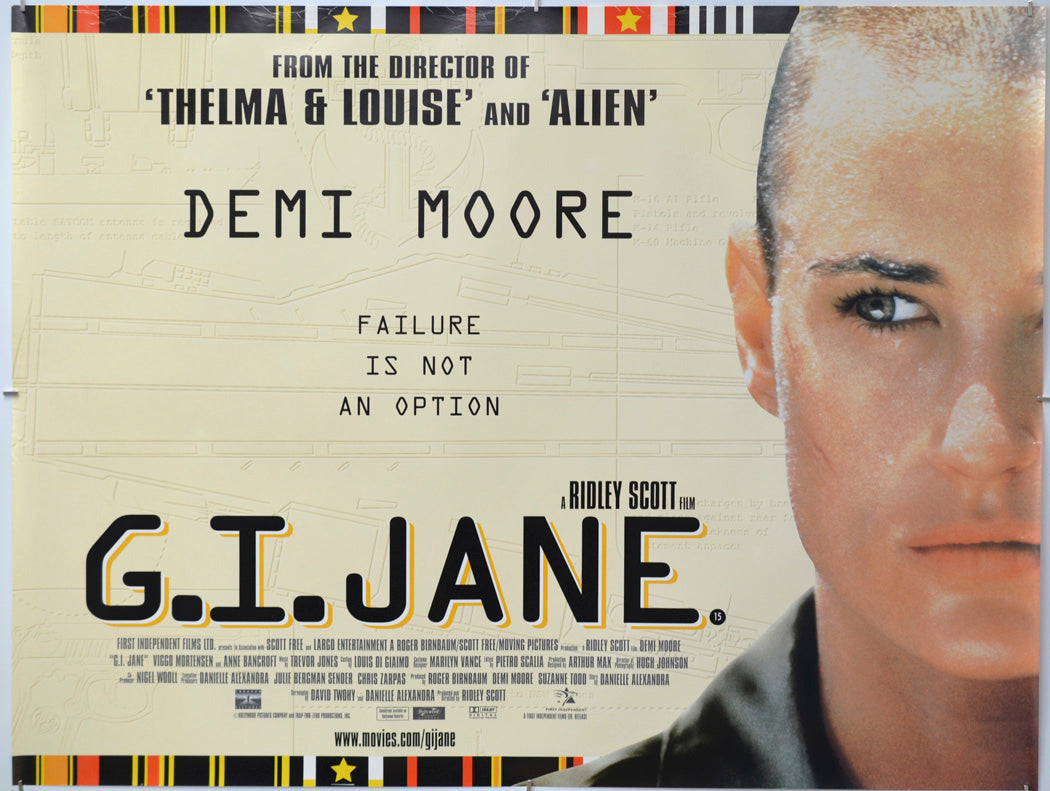 G.I. Jane - Original Quad Poster - Film Poster - Movie Poster