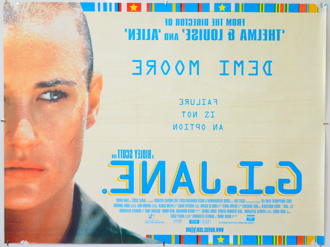 G.I. Jane (Back) Cinema Quad Movie Poster 