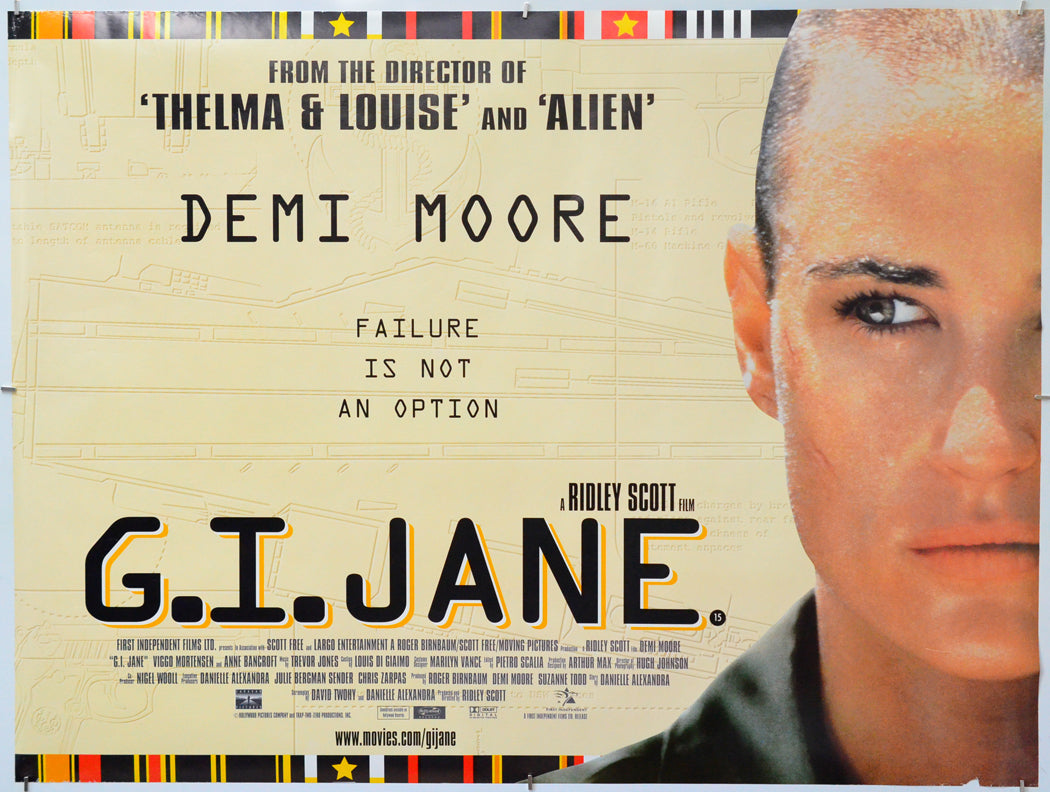 G.I. Jane - Original Quad Poster - Film Poster - Movie Poster