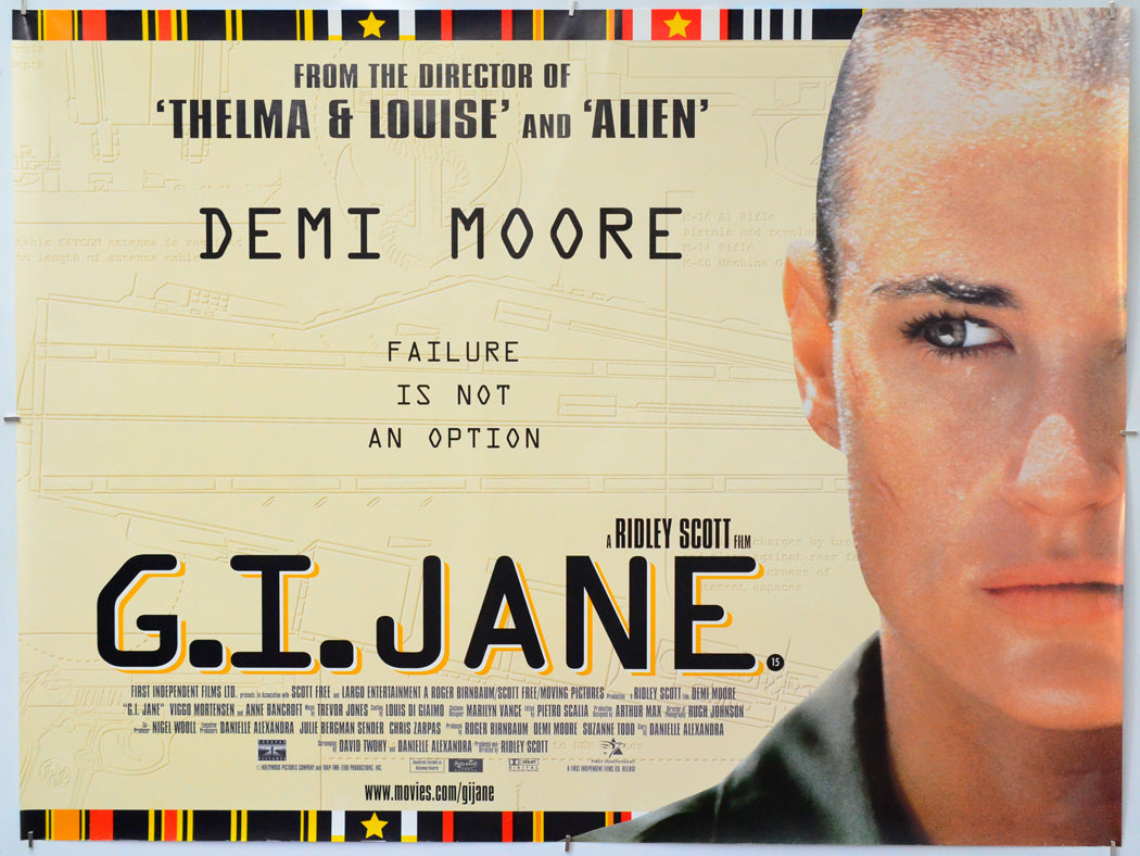 G.I. Jane - Original Quad Poster - Film Poster - Movie Poster