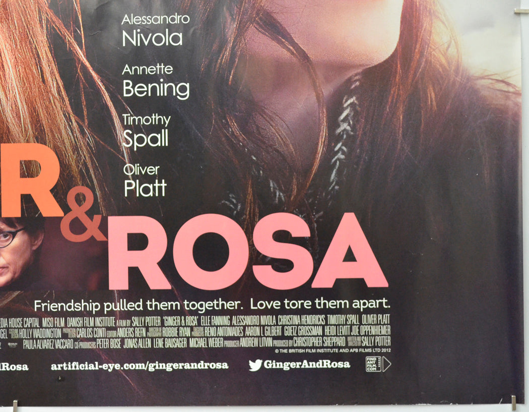 GINGER AND ROSA (Bottom Right) Cinema Quad Movie Poster 