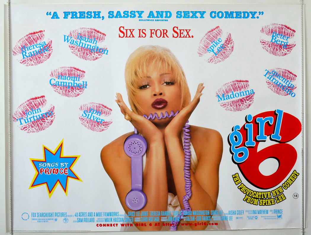 Girl 6 Original British Quad Poster - Movie Poster