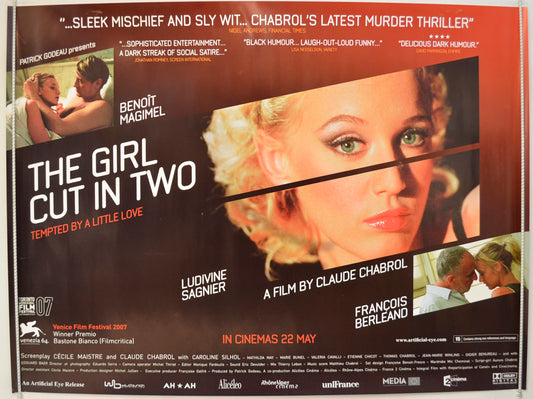 The Girl Cut In Two  (a.k.a. La Fille Coupee En Deux)   Original Quad Poster - Film Poster - Movie Poster