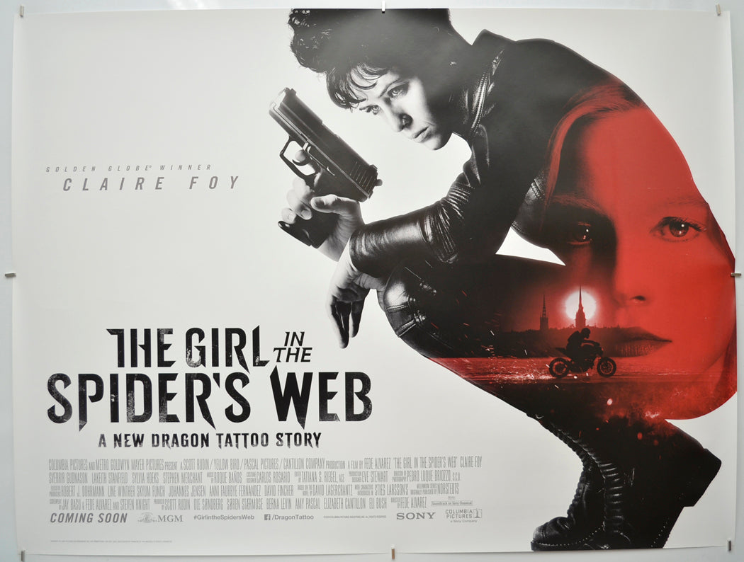 The Girl in the Spider’s Web - Original Quad Poster - Film Poster - Movie Poster