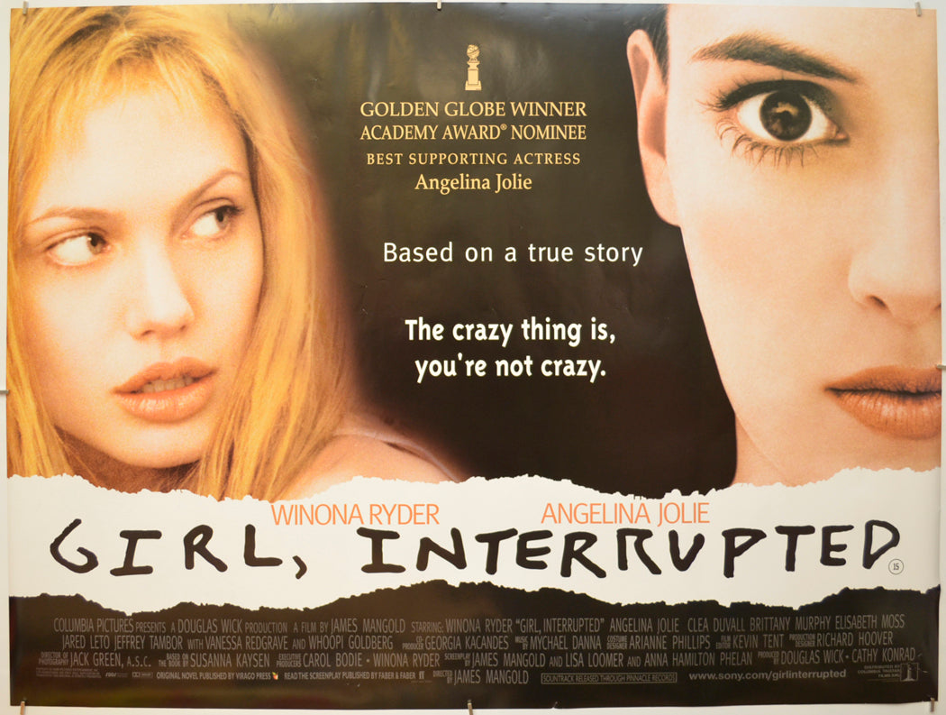 Girl Interrupted Original Quad Poster - Film Poster - Movie Poster