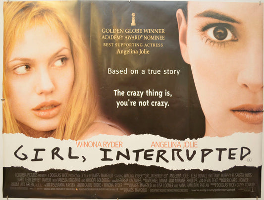 Girl Interrupted Original Quad Poster - Film Poster - Movie Poster