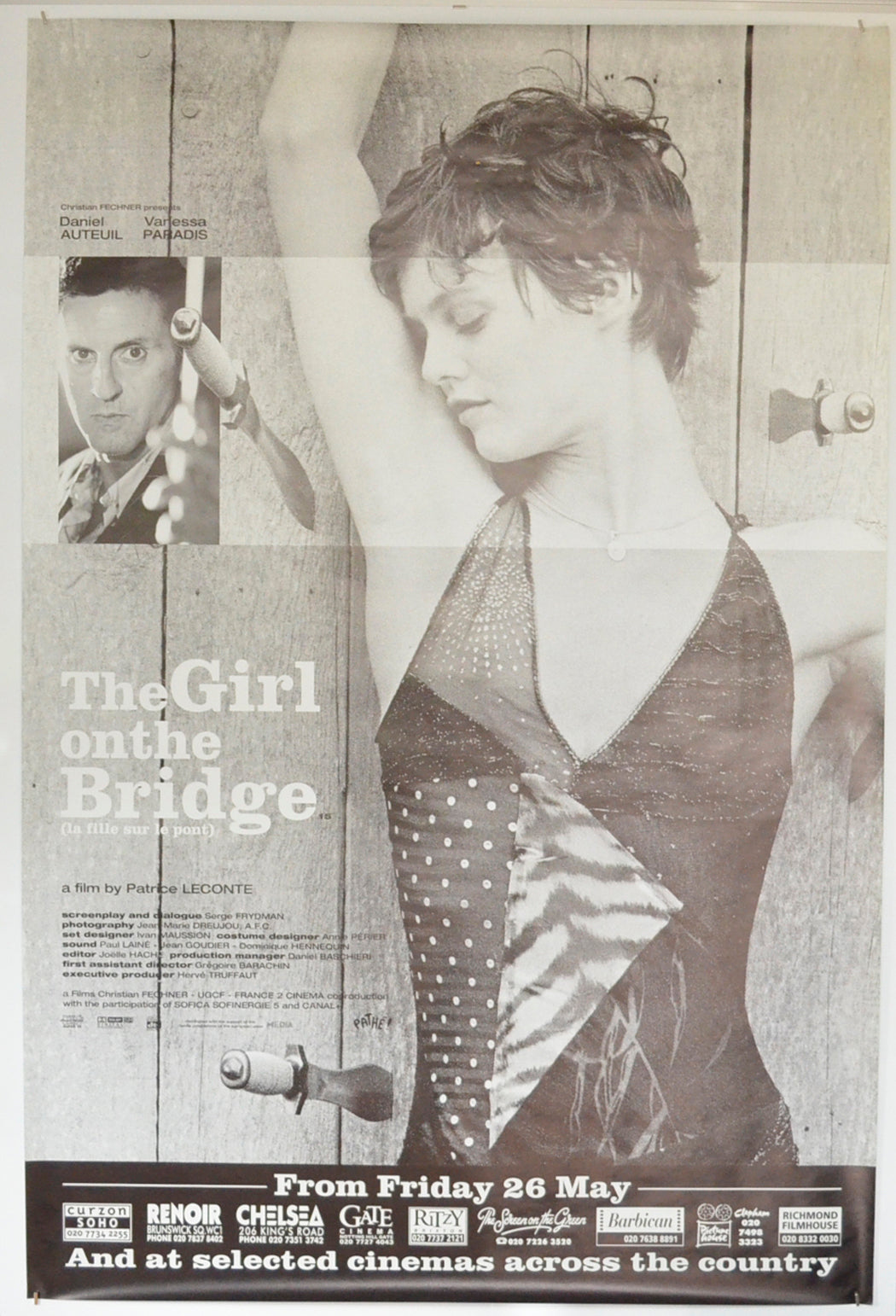 The Girl On The Bridge  (La fille sur le pont)  Original British 4 Sheet Poster  - Film Poster - Movie Poster