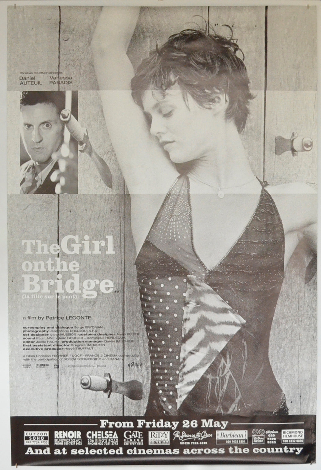 The Girl On The Bridge  (La fille sur le pont)  Original British 4 Sheet Poster  - Film Poster - Movie Poster