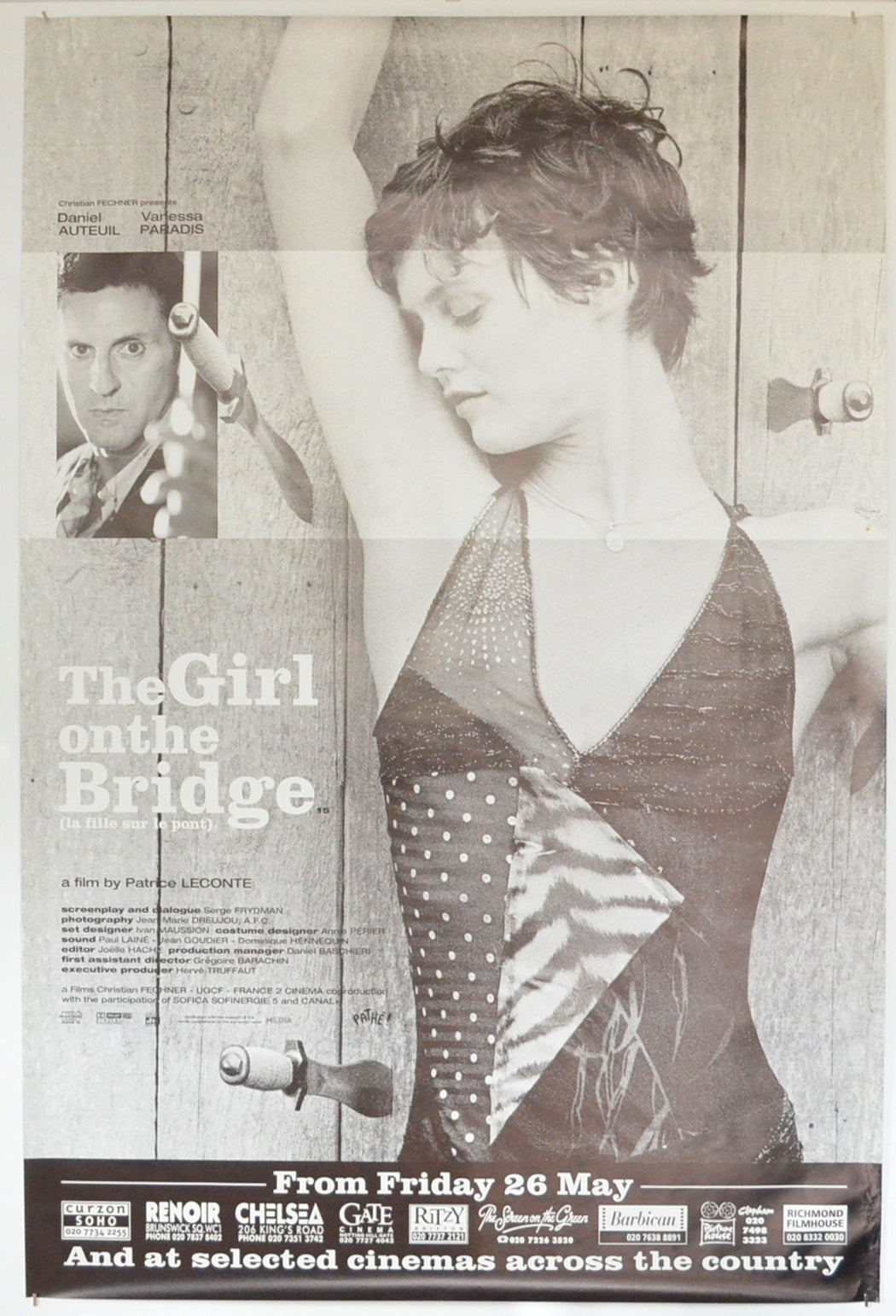 The Girl On The Bridge  (La fille sur le pont)  Original British 4 Sheet Poster  - Film Poster - Movie Poster