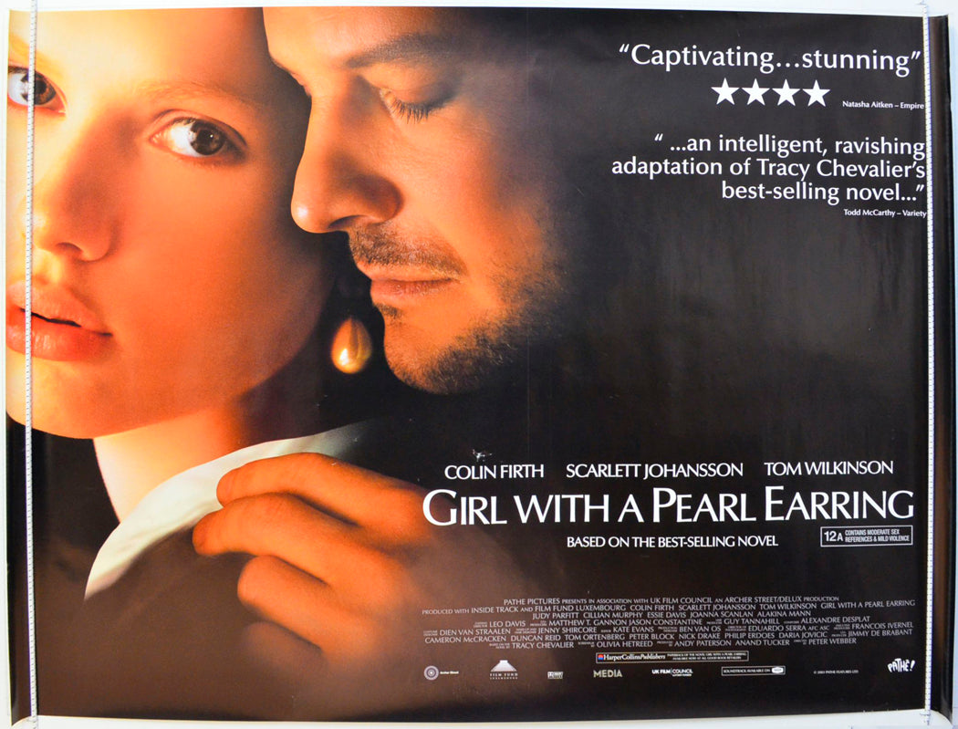 Girl With A Pearl Earing Original British Quad Poster - Film Poster - Movie Poster 